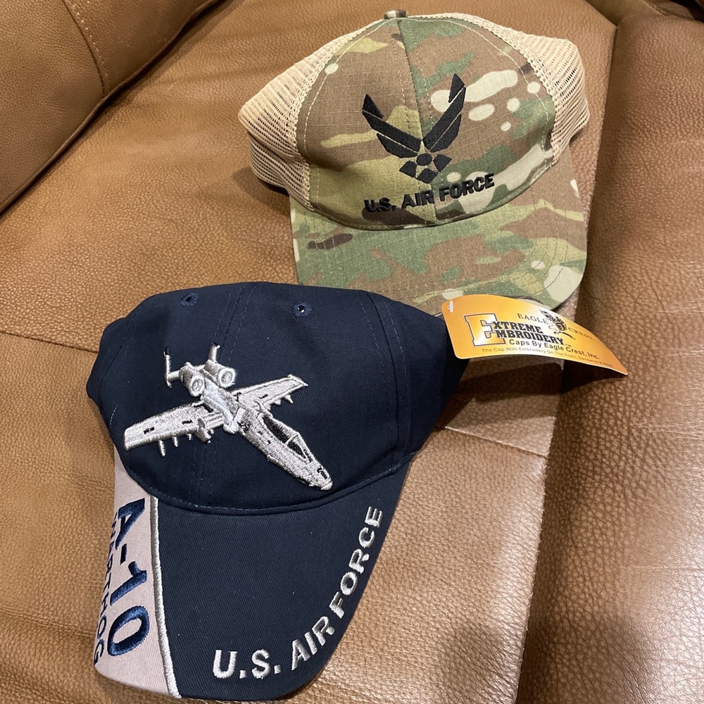 2 NEW Air Force Hats